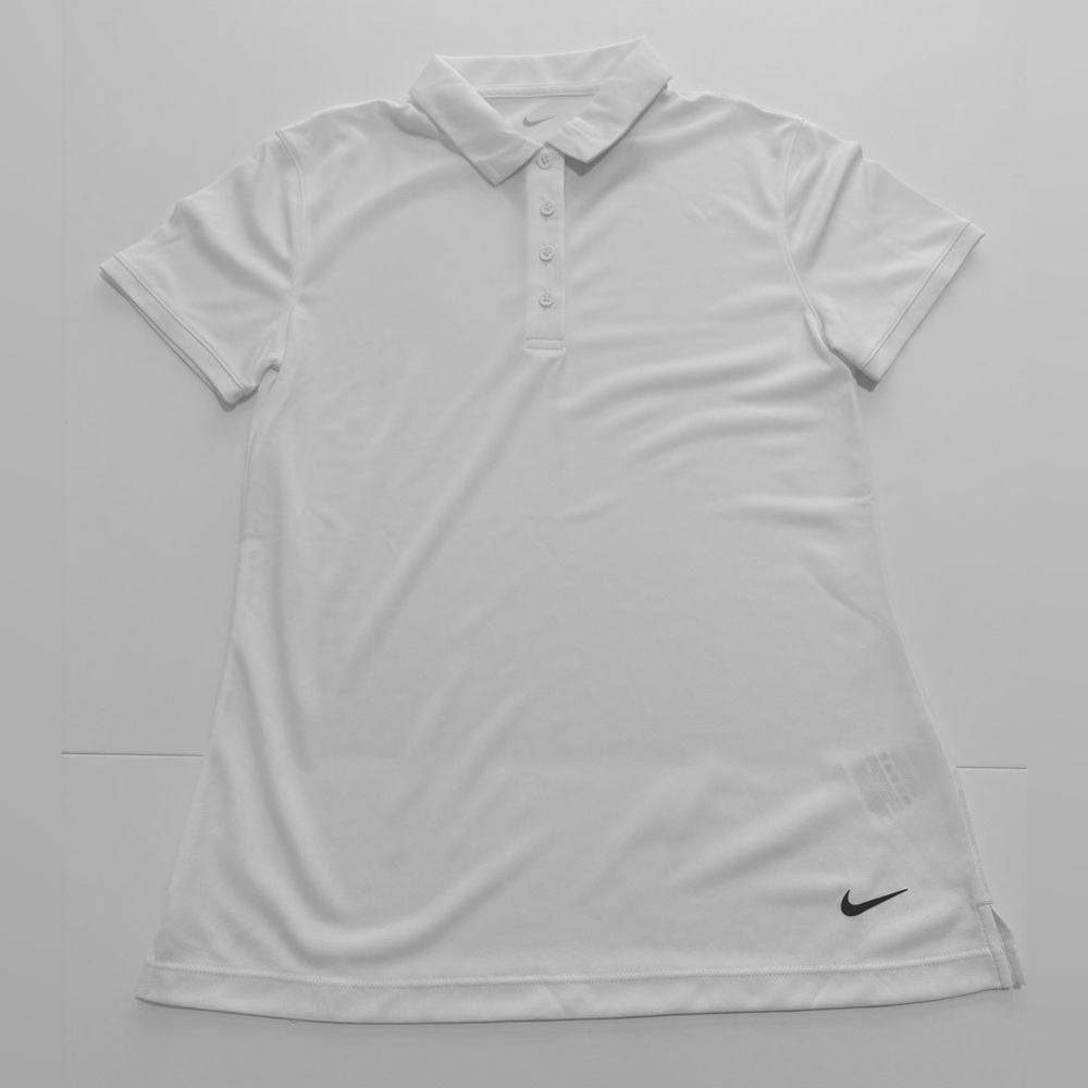 NWT Nike Women's White Short Sleeve Golf Polo Shirt, Sizes S and M - Picture 4 of 10